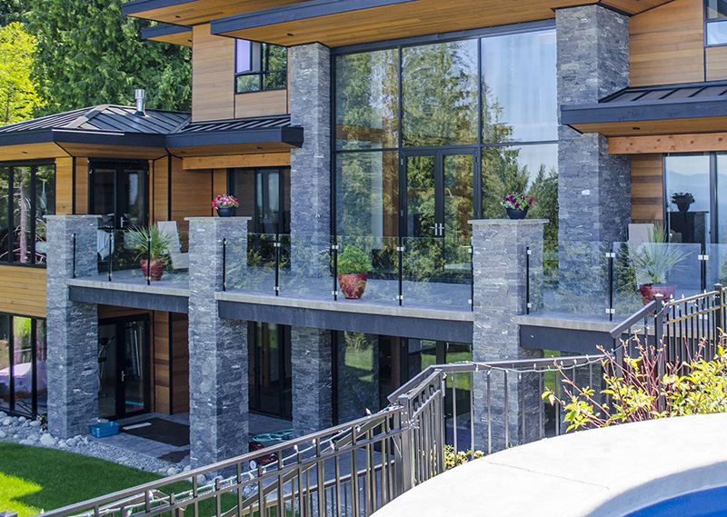 Architectural natural stone pillars